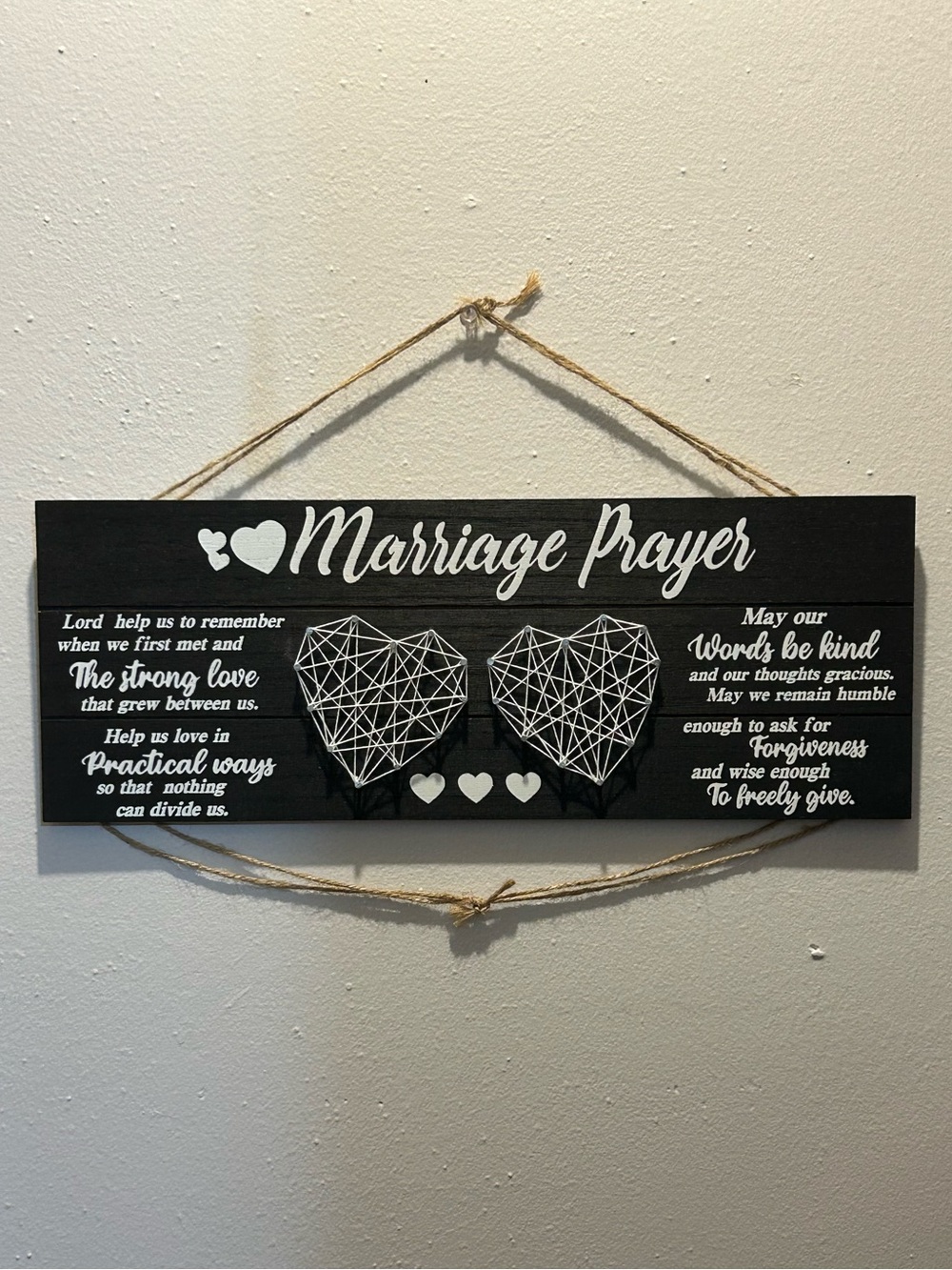 Marriage Prayer Wall Plaque